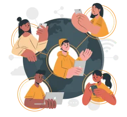 mobile illustration